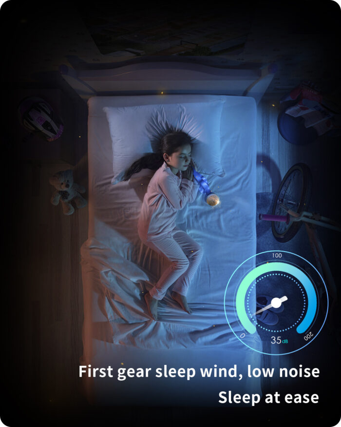DewShrimp Wifi Low Profile Ceiling Fan Flush Mount Bladeless Ceiling Fan with Remote+App Smart Ceiling Fan - Image 7